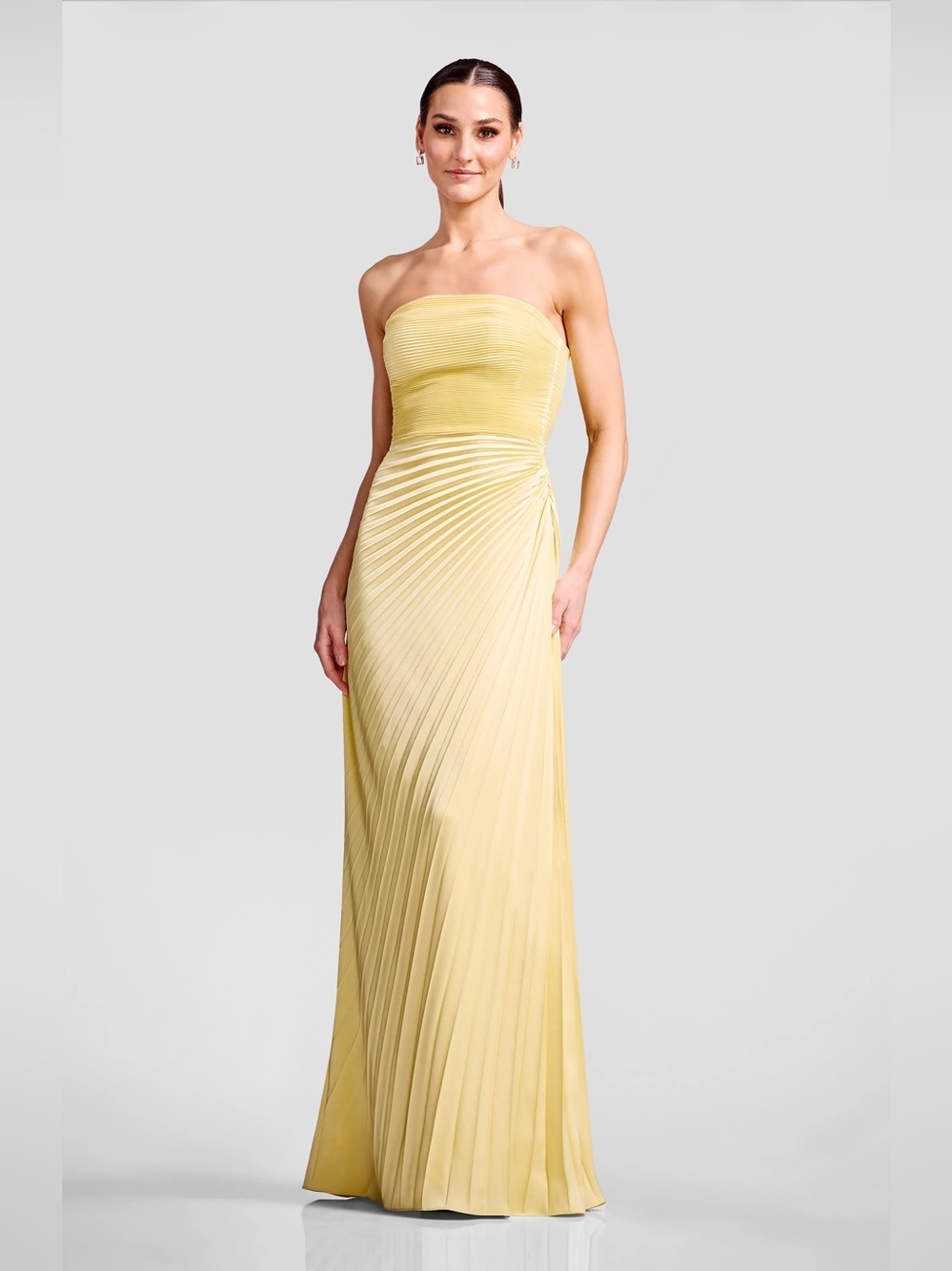Dress The Population Kinley Yellow Dress Small B3304